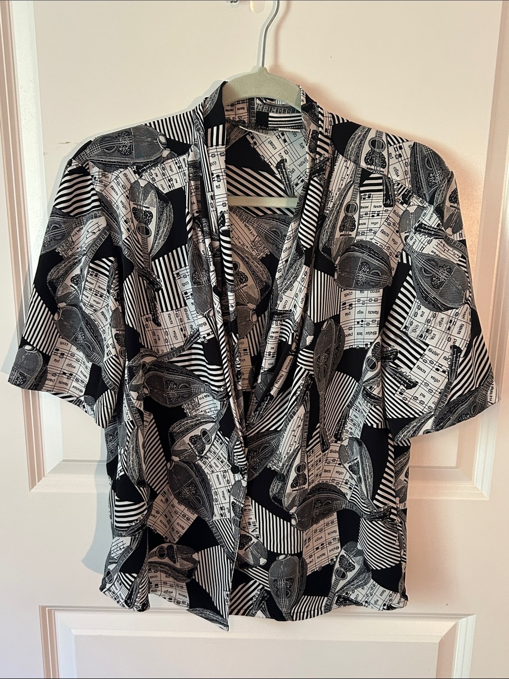 Black & White Patterned Shirt
